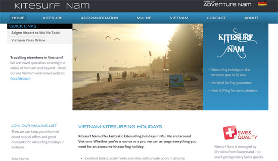Vietnam Kitesurfing Holidays